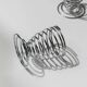 Lot de 6 coquetiers vintage - spirale en métal chromé, design Space Age intemporel, Italie années 1970 - idée cadeau, décoration de table rétro et élégante