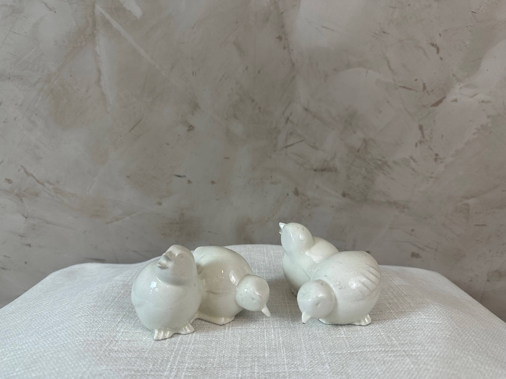 Pair of Art Deco chicks