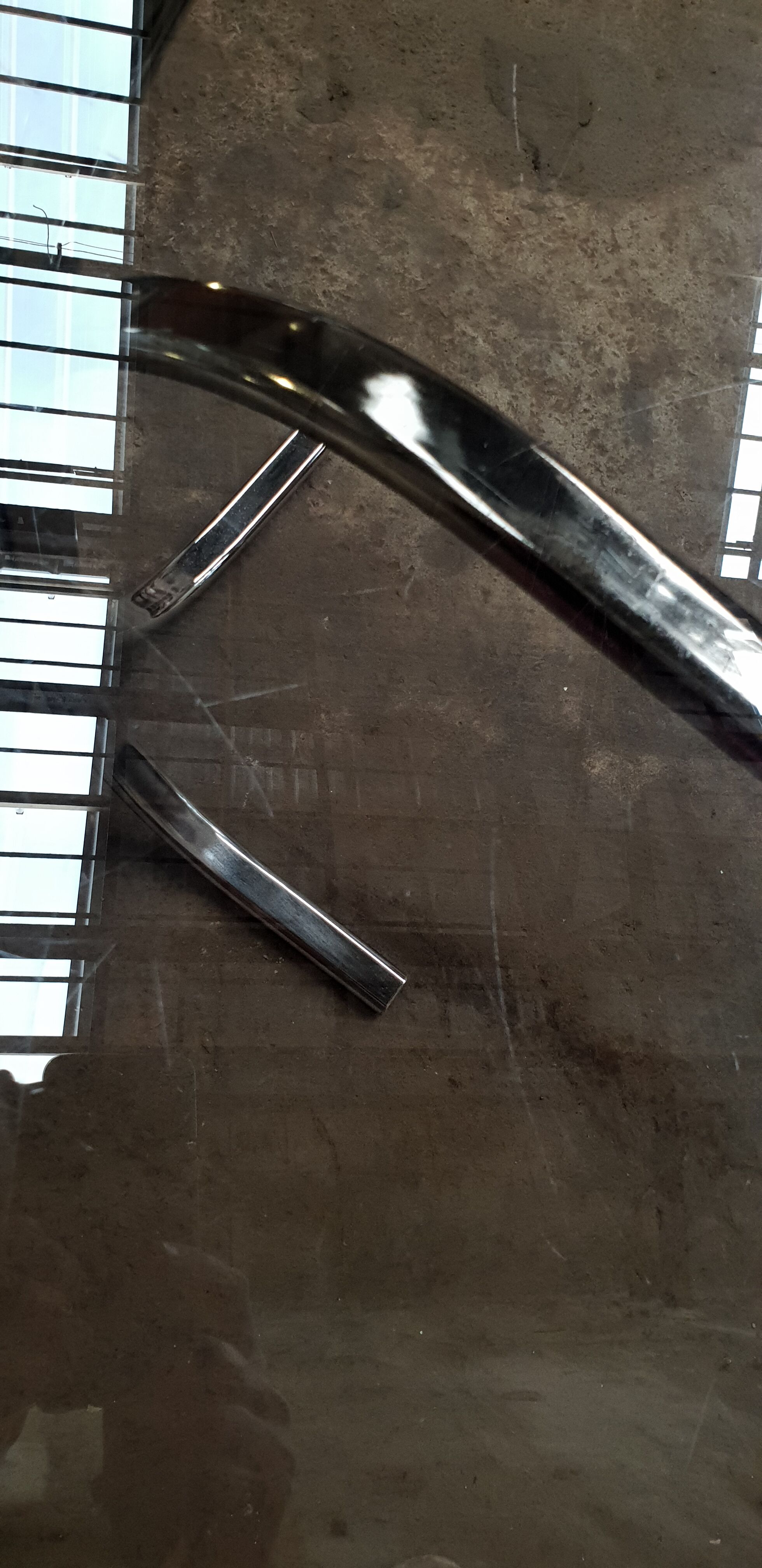 Table ovale en verre vintage