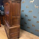 18th Century Oak linen Press