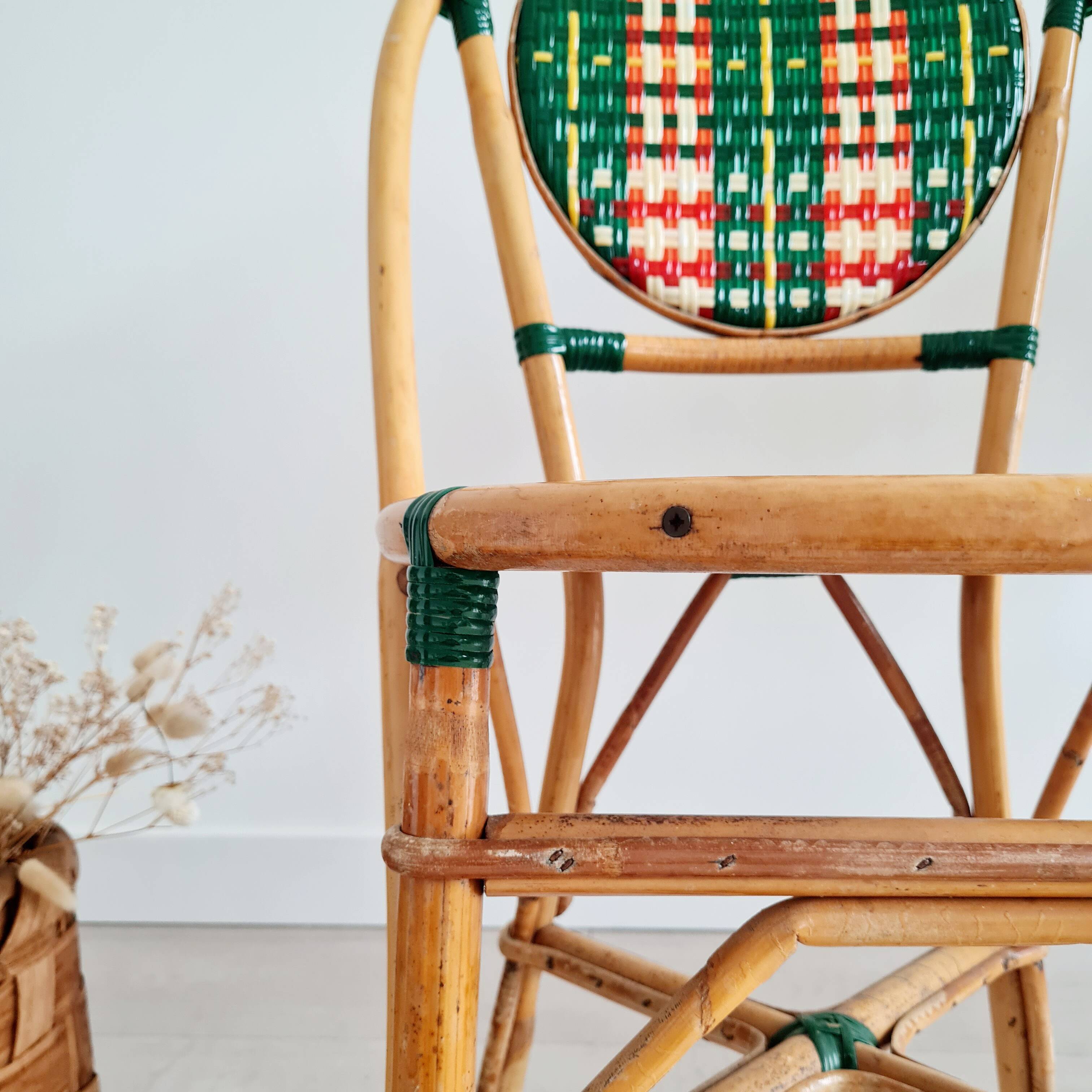 Rattan bistro chairs