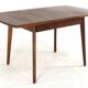 Table à manger rectangulaire extensible en teck - design néerlandais mid-century moderne