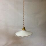 Vintage opaline pendant light
