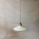 Vintage opaline pendant light