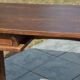 Bureau/table de ferme "brutaliste" chêne massif