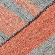 Dusty Pink Vintage Kilim Rug, Turkish Striped Bohemian Bedroom Decor 6x7