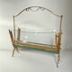 Magazine rack brass and glass 1940