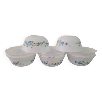 Cups, forget-me-not collection bowls