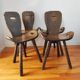 French brutalist vintage chairs from the 60s-70s.