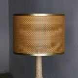 Grande lampe de table en travertin - Attribuée à la production Mannelli