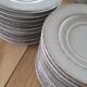 17 hand-painted stoneware coffee cups and saucers (ideal for professional use)