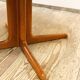 Round Circular Extendable Mid Century Teak Dining Table