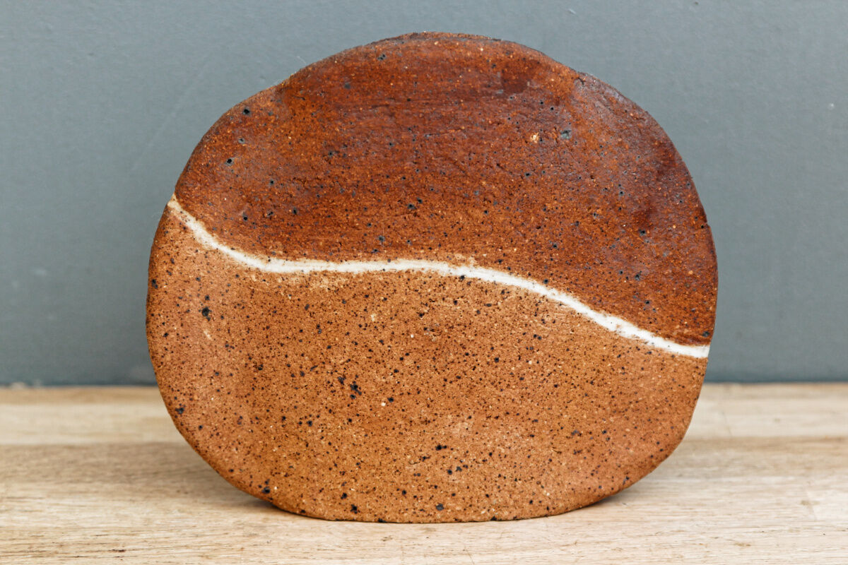 Artisanal terracotta vase