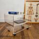 Transparent plexiglass roller table