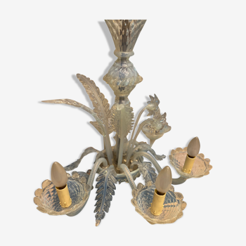 Opal chandelier de murano