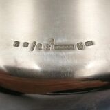 Set of 8 service pieces in silver metal Bruno Wiskemann style Louis XV 20th century