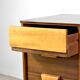 Midcentury Uniflex Walnut And Beech Concave Desk Designed By Gunther Hoffstead .