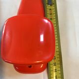 2 orange plastic hooks 70s.