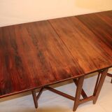 Bendt Winge scandinavian rosewood expandable table, 1960