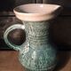 Ceramic pitcher Accolay cracked green