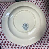 Deep plate stamped Choisy le Roi model Floréal