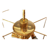 Kinkeldey chandelier in gilded brass and crystal glass, Germany, 1970s