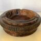 Large empty pocket ashtray in solid wood