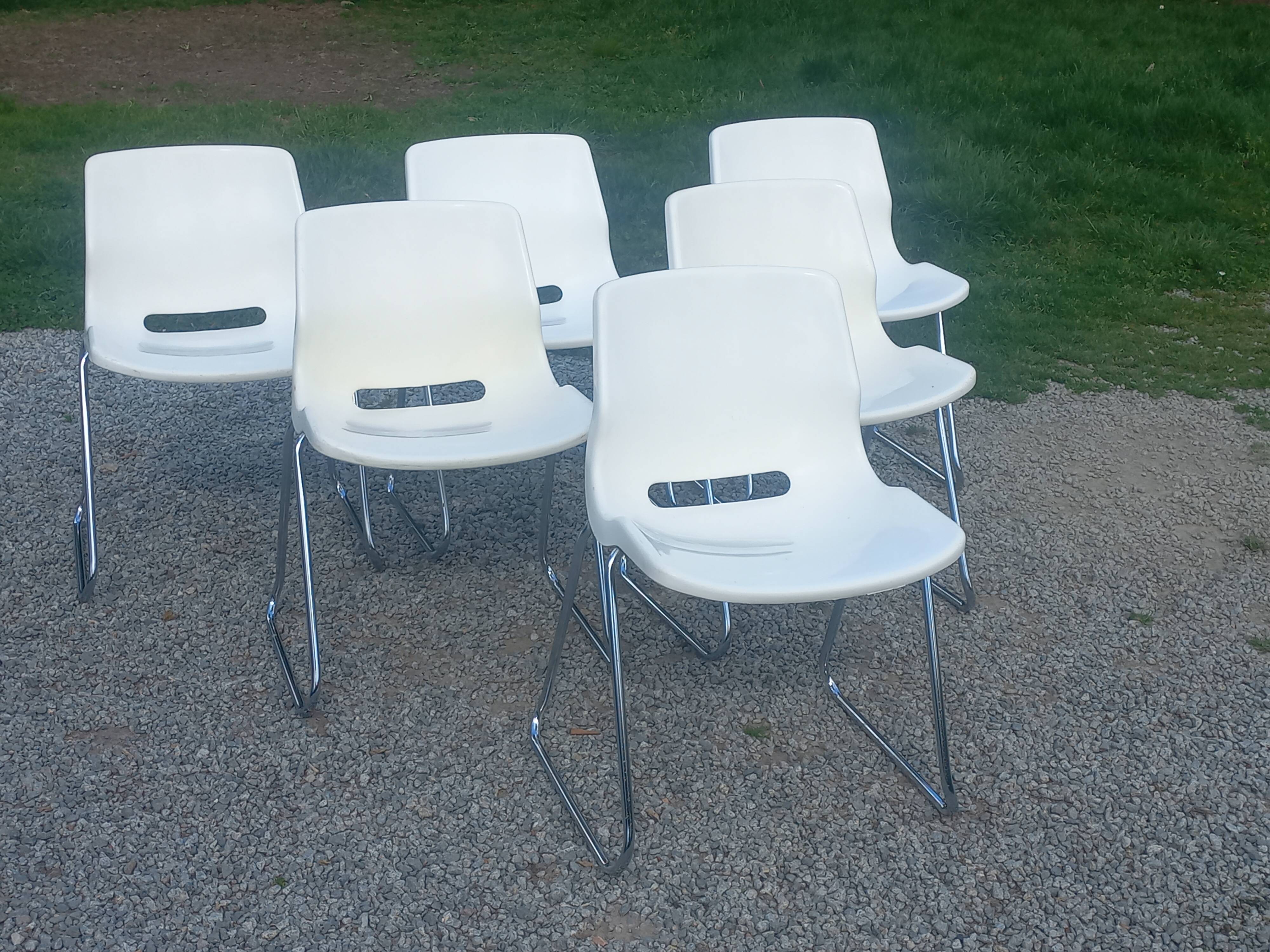 Set of 6 chairs designed by Svante Schöblom Overman, 1970s Sweden