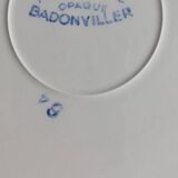 5 Badonviller opaque porcelain soup plates