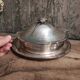 Art Deco silver plated serving dish with lid