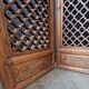 Antique Chinese Four-Panel Carved Wooden Screen
