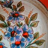 Vallauris 1970, hand-made terracotta plate