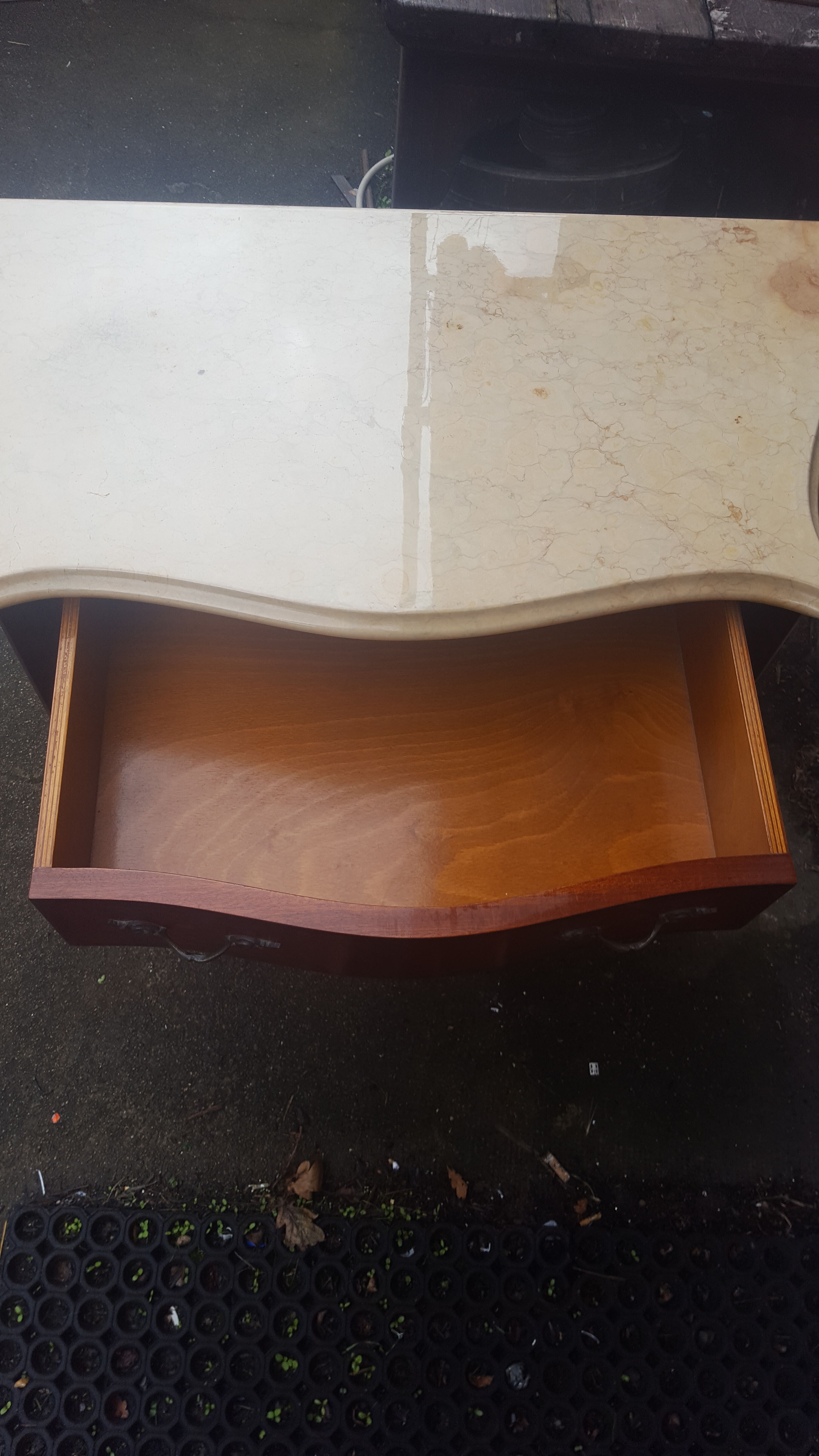 Marble chest of drawers