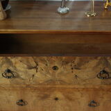 Louis Phillipe style chest of drawers in light walnut 20th century