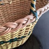 Woven rattan basket