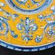 Large grotesque plate (Urbino/Castelli style), made in Italy, pei