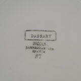 Digoin Sarreguemines hollow round dish in earthenware model Dassary diam 26 cm