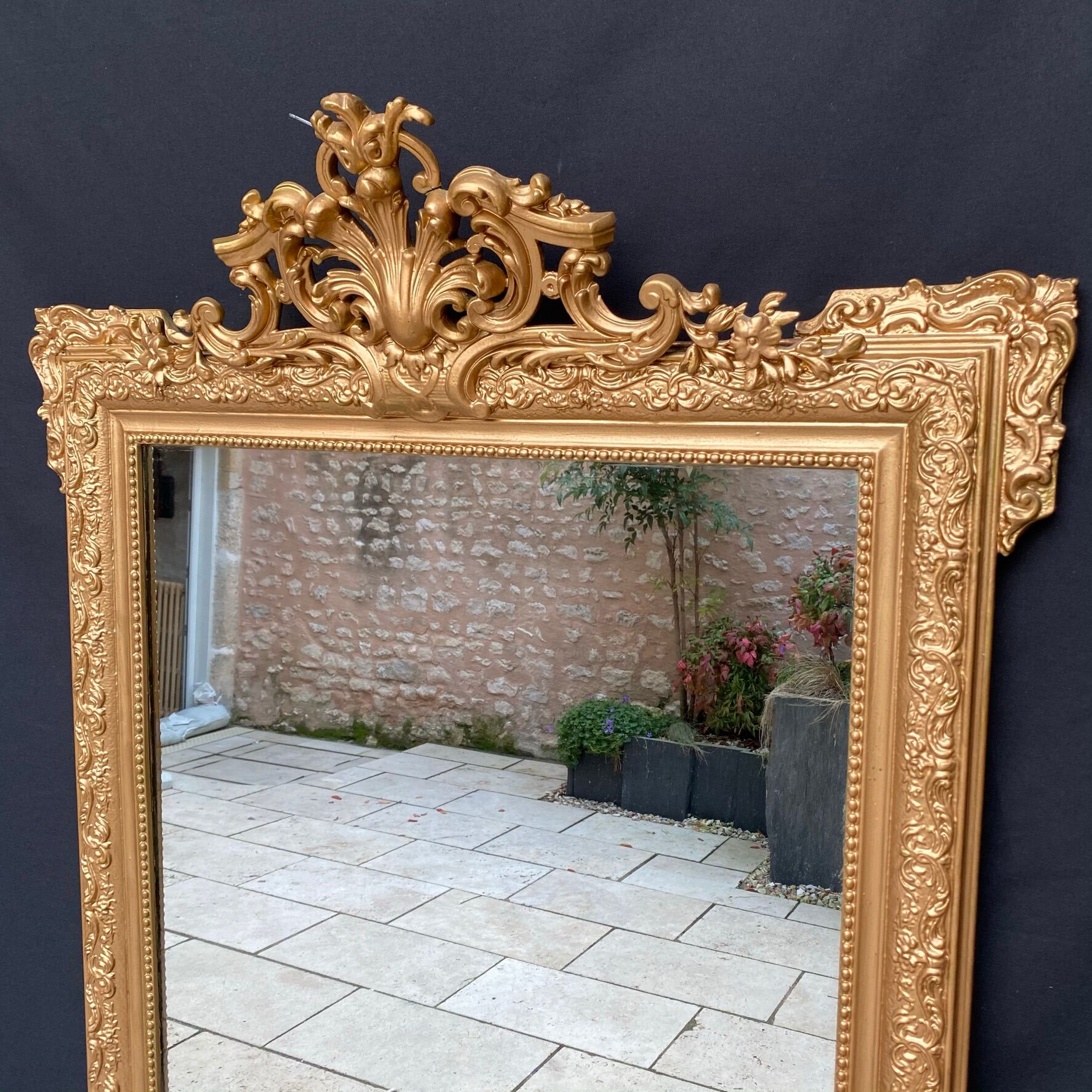 Golden mirror Louis XV 98x156cm