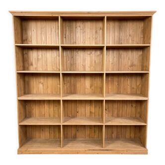 Pine wooden storage shop cabinet