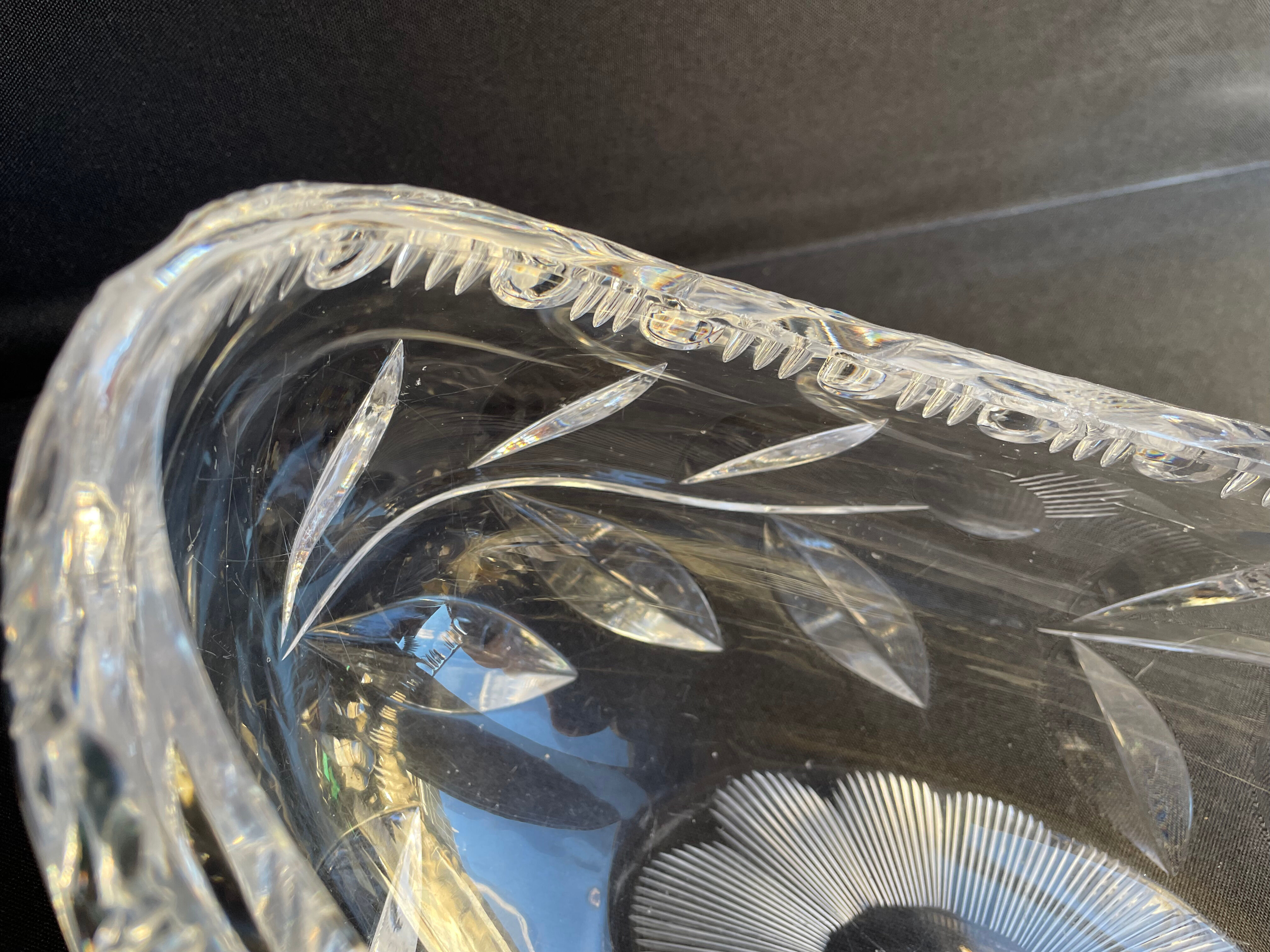 1629 Table planter - Modern mid-century - Hand-cut crystal