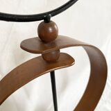 Danish teak candle holder