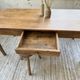 Cherry farmhouse table with spindle legs, 1950s