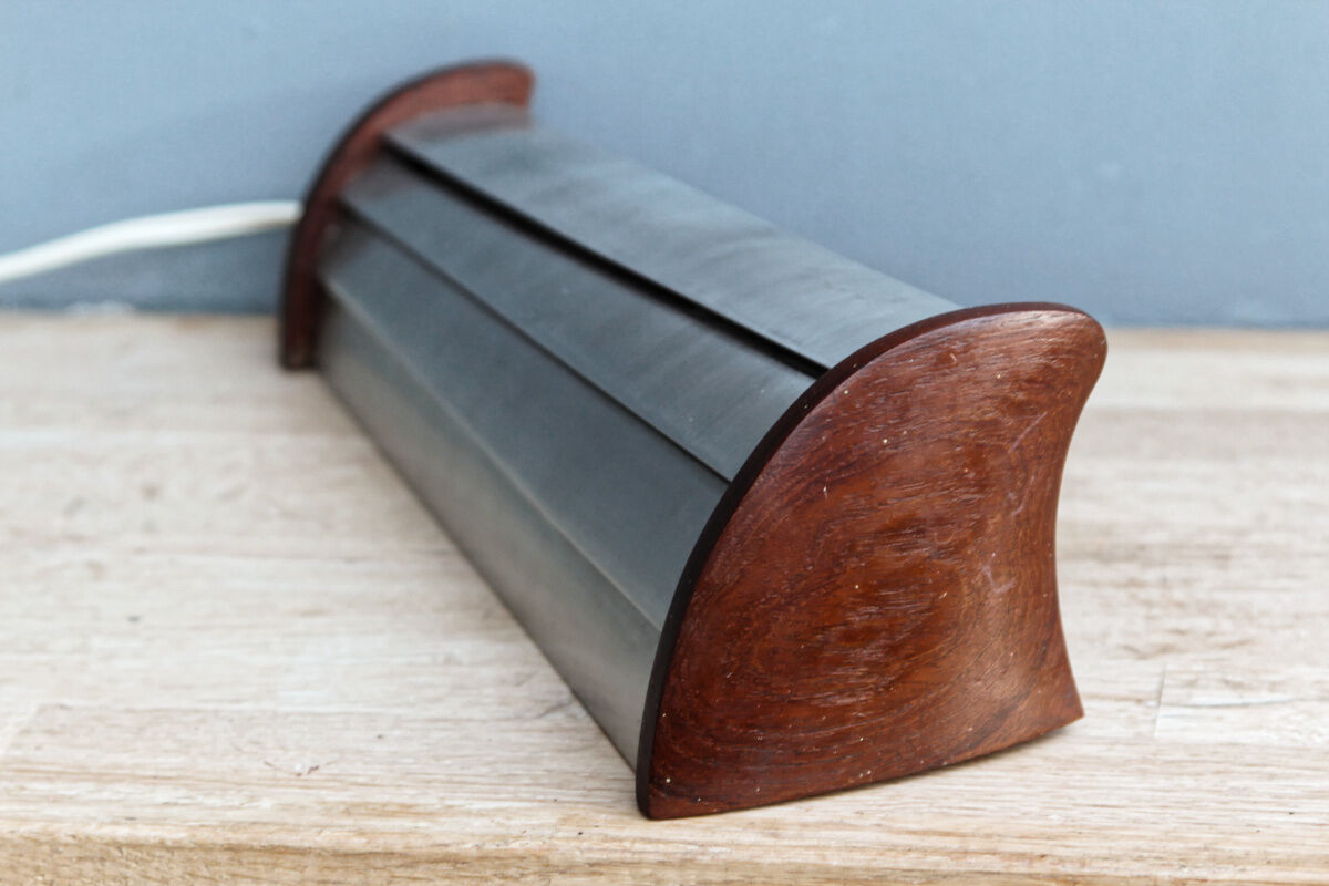 Pair of asymmetrical Scandinavian wall lamps, 50s-60s