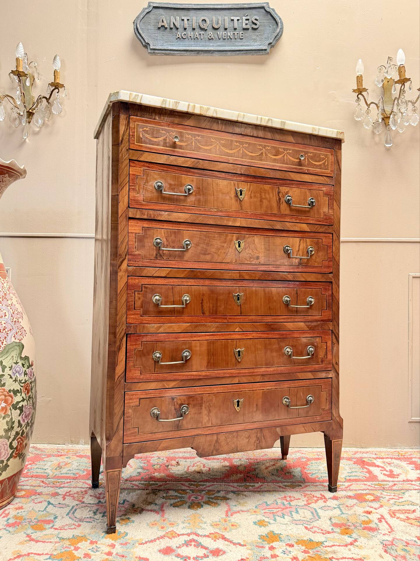CHIFFONIER IN MAHOGANY IN THE LOUIS XVI STYLE, 19TH CENTURY