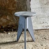 Tabouret en bois vintage de style rustique