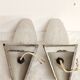 Metal and glass sconces. Spain, 1970s.