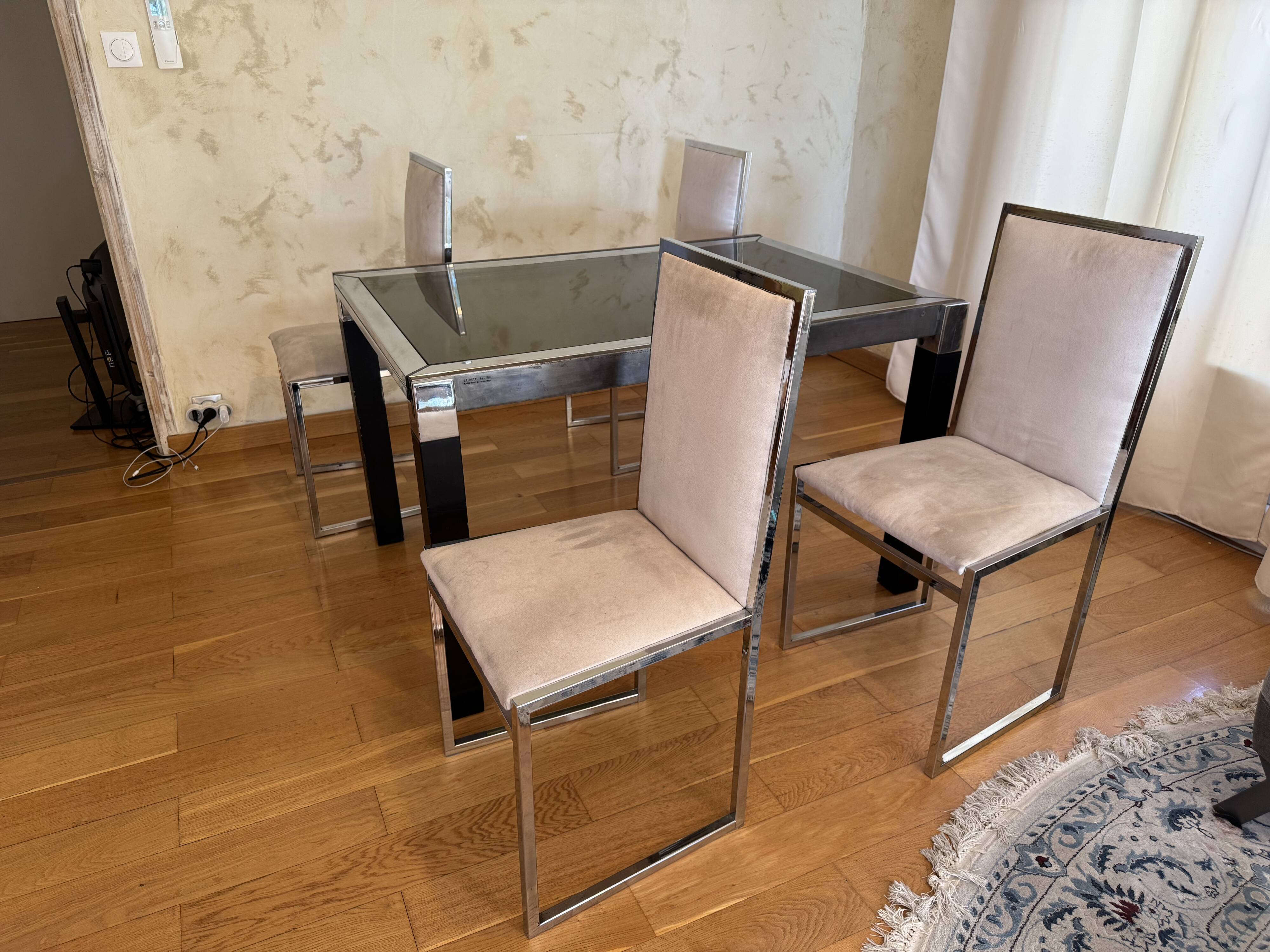 1970s dining room set – La Metal Arredo (Paderno D. Milano) – t