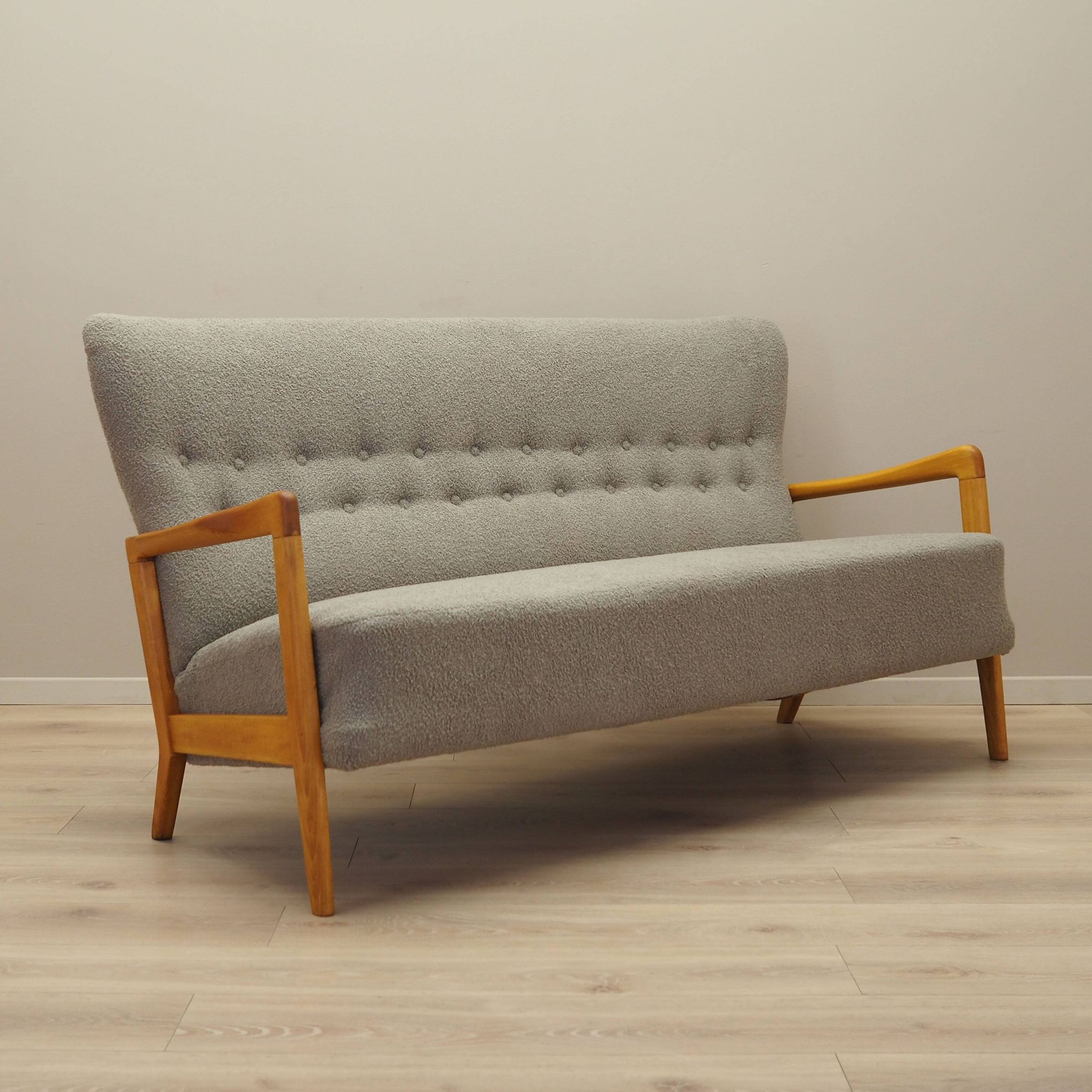 Beech sofa, Danish design, 1960s, designer: Soren Hansen, manufacturer: Fri