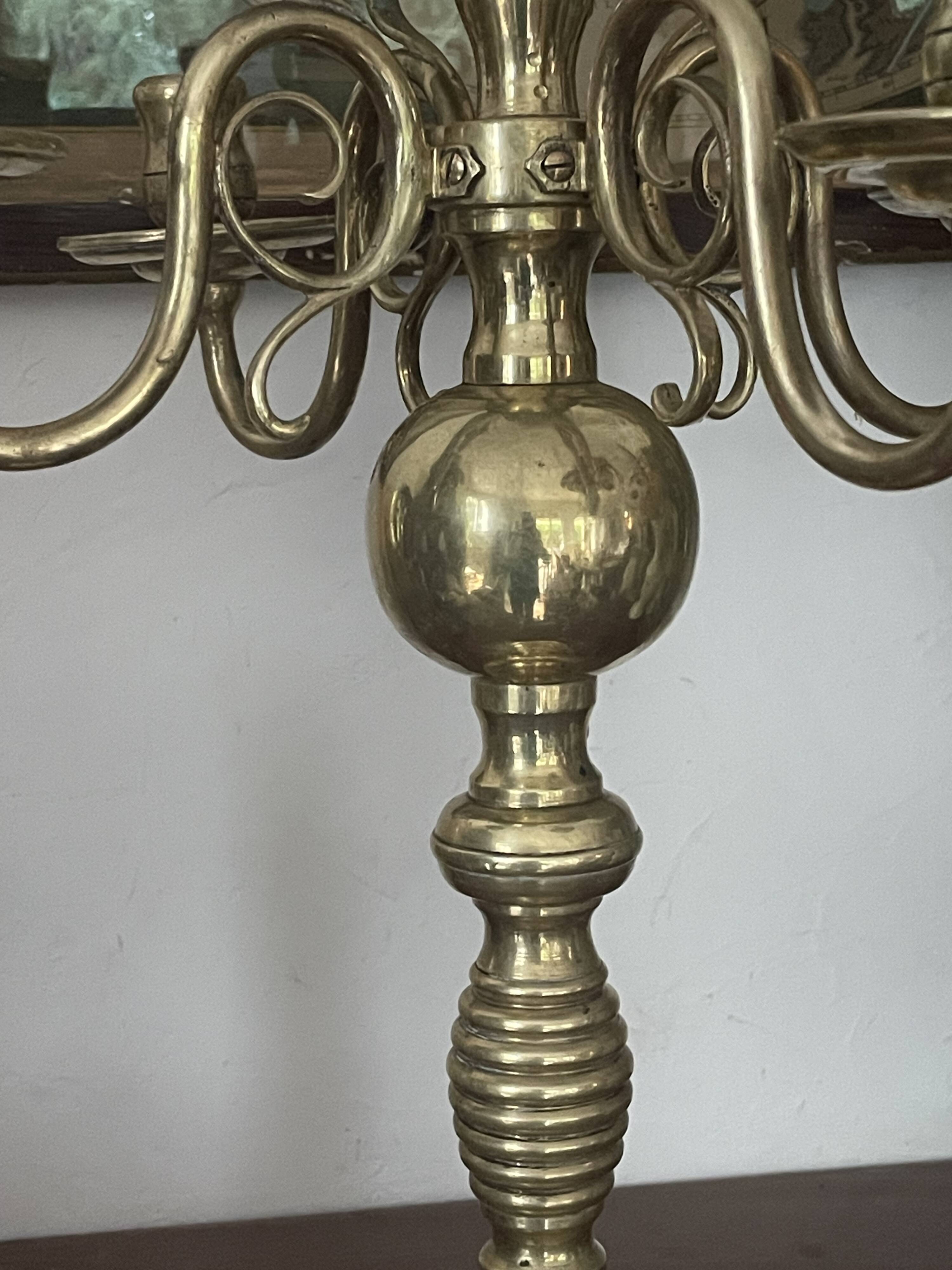 Brass candlestick 46cm