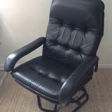 Unico relax armchair in leather from the 70s Made in Denmark
